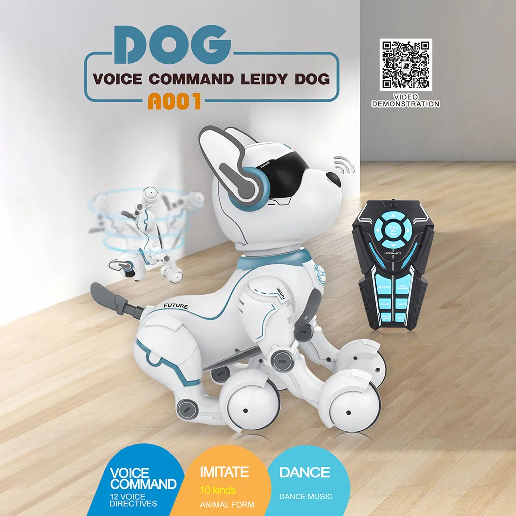 Voice Control Speech Instruction Leidy Dog Intelligent Imitation Encyclopedia Teaching Programmable Robot Lifelike Rc | Игрушки и хобби