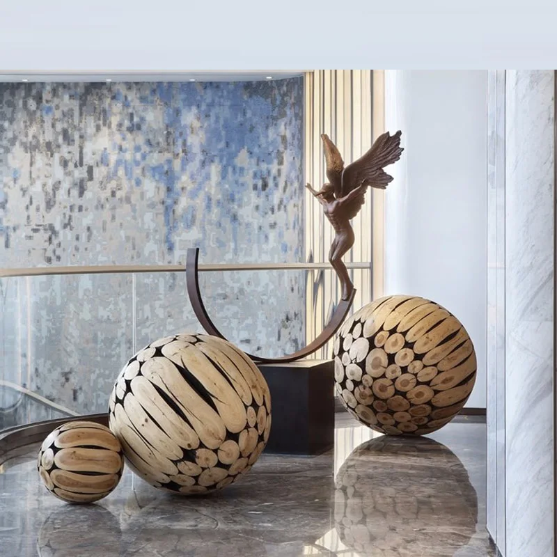 ｎａｔｏ事務総長 大きな床から天井までの無垢材のスプライシング彫刻球コンビネーションホテルの創造的な装飾品 米 ウクライナ親ロシア派支配地域に制裁発動へ Ingenieriamv Cl