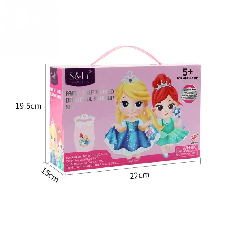Игрушка для девочек игровой дом Детская косметика чемодан моделирование принцесса макияж девушка игрушка косметический чемодан игрушечный набор косметики развивающие