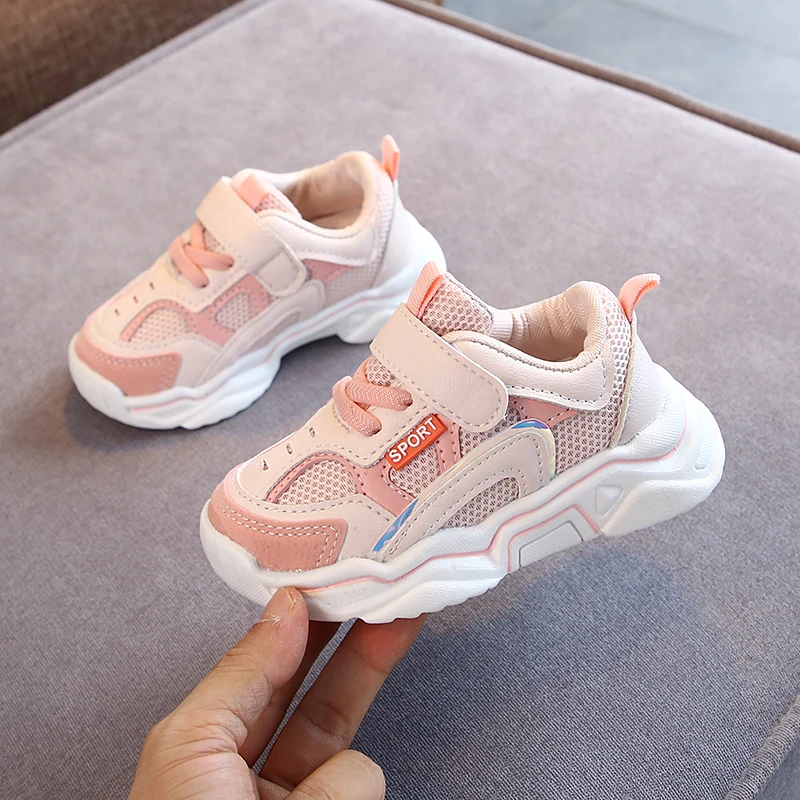 Детская повседневная обувь; модные спортивные кроссовки из искусственной кожи на мягкой подошве для мальчиков и девочек