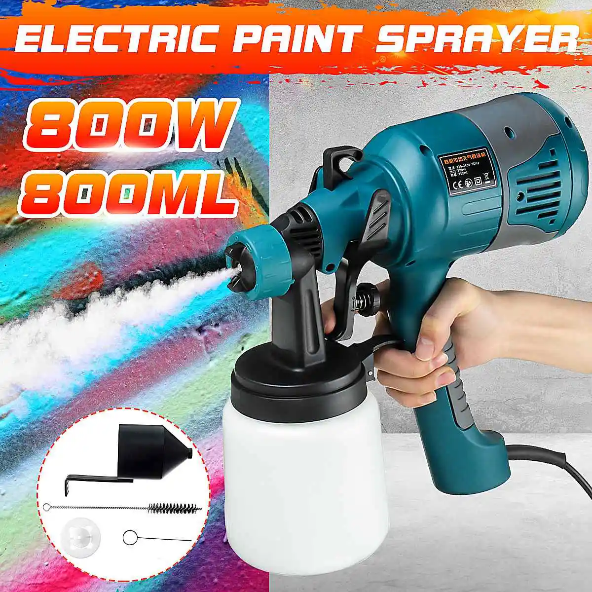 

800W Electric Sprayer Machine Paint Home Car Painting Tool Electric 800mL Paint Sprayer Car Painting Furnitures DIY Painting Kit