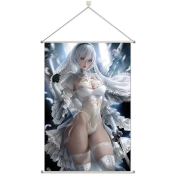 

Anime nier automata yorha no.2 type b Prsonalize Customer Made Alloy Fabric Wall Poster Scroll 60x90cm 24x36inches