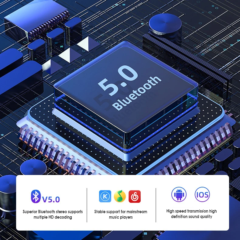 Новинка B5 Bluetooth 5,0 TWS наушники с сенсорным управлением стерео ...