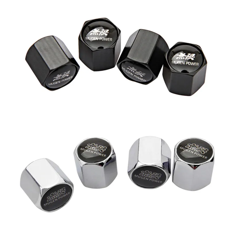 Car Accessories Auto Wheel Rim Tire Valve Stem Caps for Honda Mugen