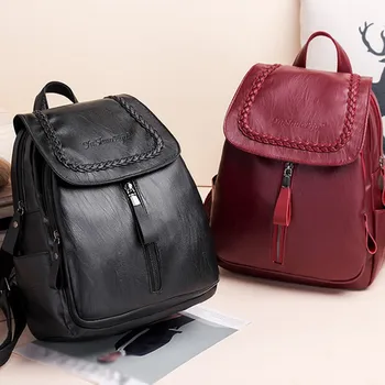 

Mini Backpack Women 2020 geometric Backpack Leather Bags For Women Backpack Teenage Small Backpacks For Teens Mochila Mujer