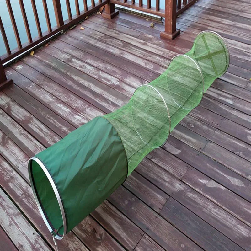 Fishing Net With Bag Double Circle Quick-drying Glued Fishing Trap Nets Foldable Traps Accessories 1.5m/1.7m/2m/2.5m/3m fishing net,fishing traps