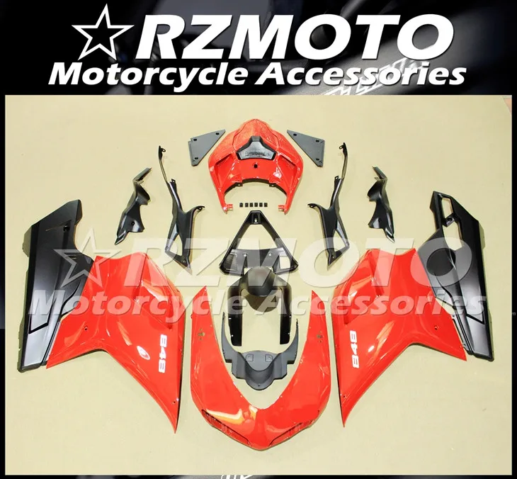 Мотоциклетный обтекатель abs подходит для DUCATI 848 1098 2007-2012 корпусные детали прессформы Магазин № 0387