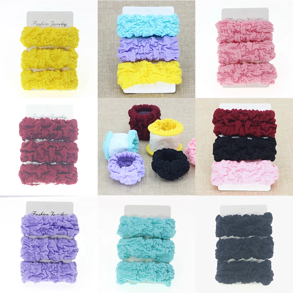 High elasticity Women Basic Thick Elastic Hair Bands Tie Gum Scrunchie Ponytail Holder Rubber Bands Fashion Hair Accessories