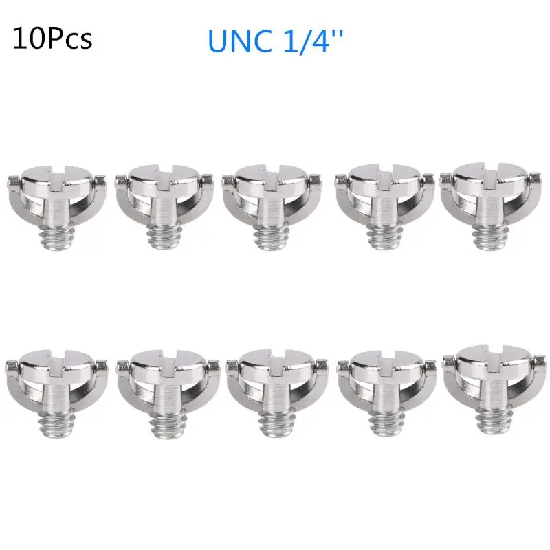 1/4 camera screw 10pcs for quick release plate 1/4 inch Folding D-Ring Adapter Tripod Monopod Quick Release Plate Camera camera tripod plate,camera tripod adapter,camera mount plate,camera base plate,camera screw set