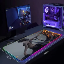 

RGB Mouse Pad Gaming Computer Large Mousepad Keyboard Backlit XL LED Gamer Mause Pad Carpet kawaii GhostBlade CS GO LOL Desk Mat