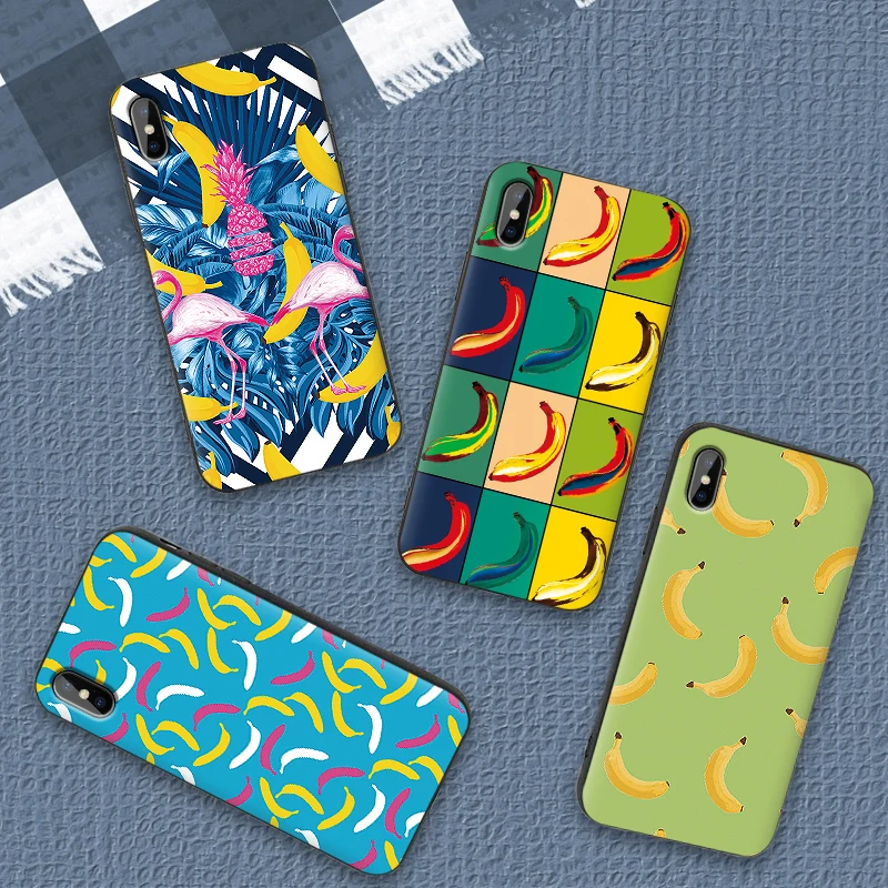 Для xiaomi 8 SE A2 LITE 6X mi X 2S 3 F1 9 CC9E CC9 9T A3 Pro мягкая ТПУ задняя крышка мультяшный банан |