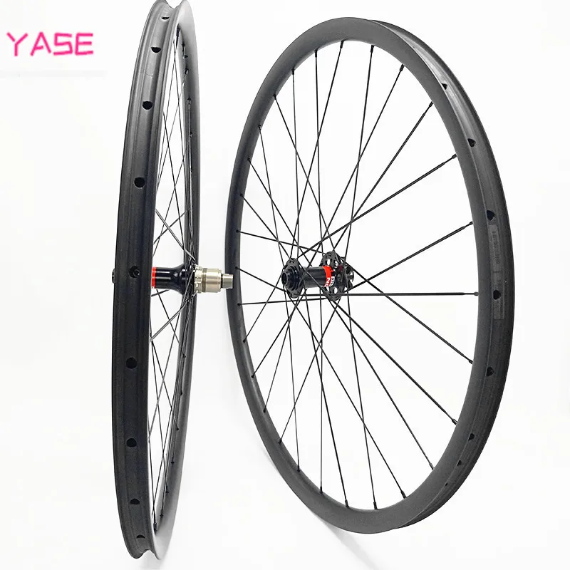 YASE 29er Углеродные Диски для горных велосипедов колеса XC 30x25 мм Асимметричный бескамерный велосипедный комплект колес Novatec D791SB-D792SB 100x15 142x12 колеса велосипеда