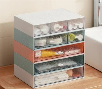

Stackable Cosmetic Storage Box Makeup Drawer Organizer Jewelry Makeup Container Desktop Sundries Storage Box