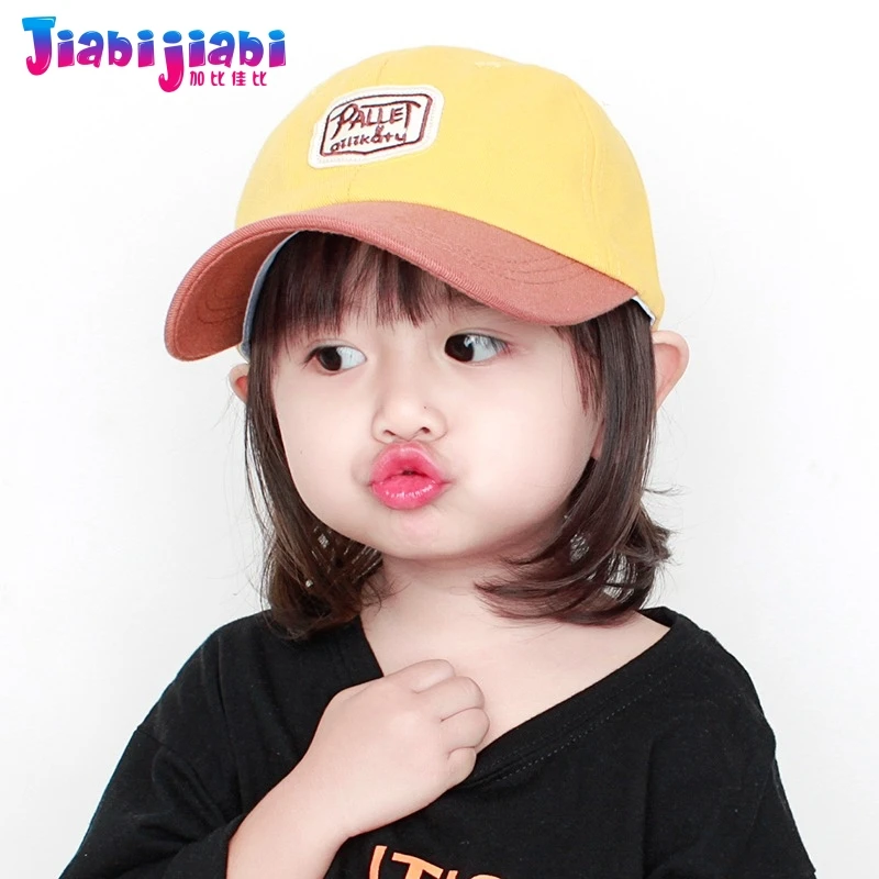

Children Peaked Cap Toddler Spring Autumn Girl Soft top Baseball Cap Kids basketball Sports Two-color stitching Sun Cap 2-7 old