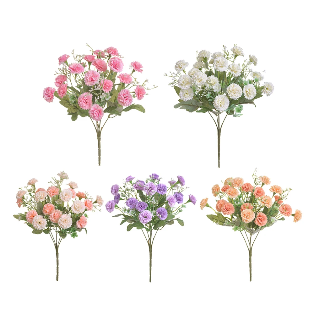 Новые маленькие сиреневые цветы искусственные из шелка Флорес для дома