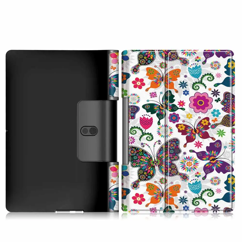 Kepuch Custer Cover per Lenovo Yoga Smart Tab YT-X705F / Yoga Tab 5,PU-Pelle Case Custodia per Lenovo Yoga Smart Tab YT-X705F / Yoga Tab 5 - Nero