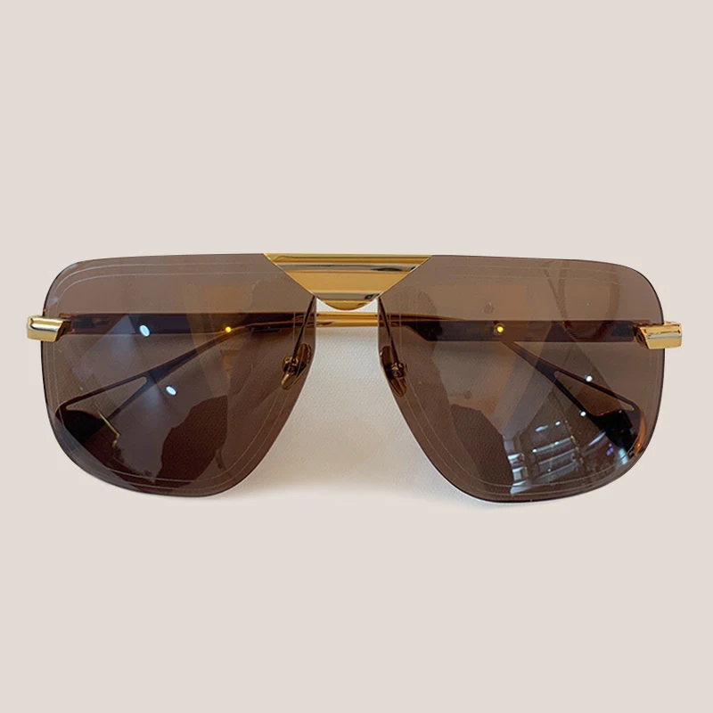 No.2 Sunglasses Винтажные зеркальные безободковые солнцезащитные очки, женские винтажные очки, солнцезащитные очки для женщин - Цвет линз: No.2 Sunglasses