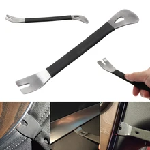 

Stainless Steel Trim Removal Tool Car Trim Puller Pry Bar Dual Ends Pry Tools For Door Panel Audio Terminal Fastener Accessories