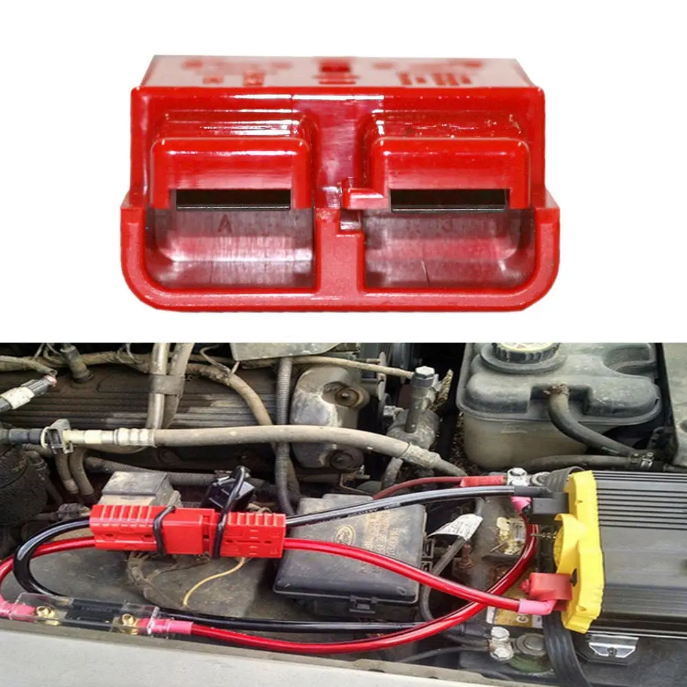 UTUT Battery Contact& Dust Cover 175A 1AWG 600V Battery Quick Connect Winch Connector Plug Contact Dust Cover 
