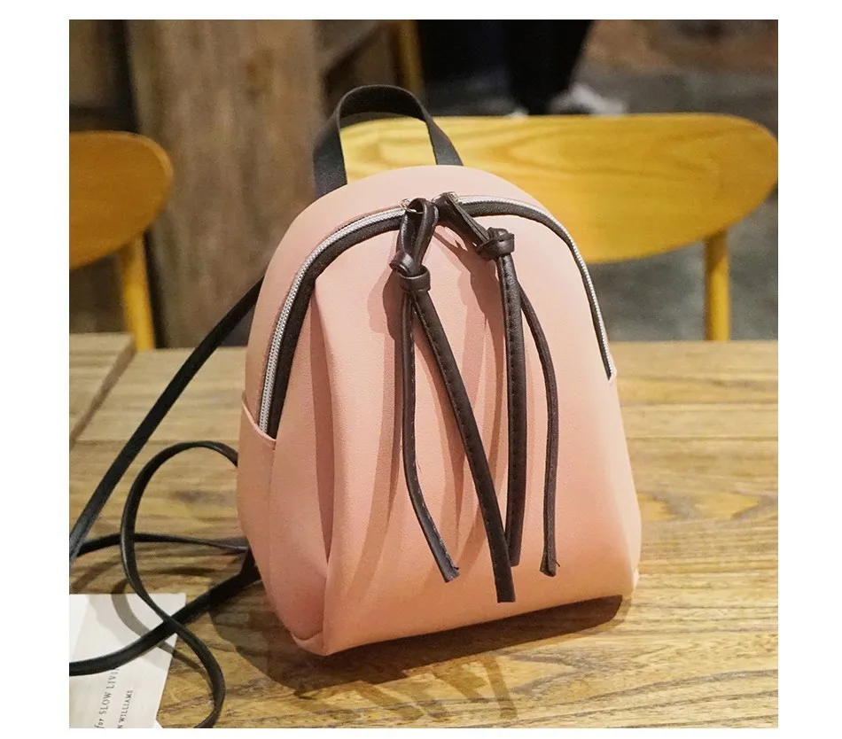 Herald Модный женский рюкзак с кисточкой, школьная мини-сумка для книг для девочек-подростков, женский рюкзак из мягкой кожи для путешествий, Mochila Sac