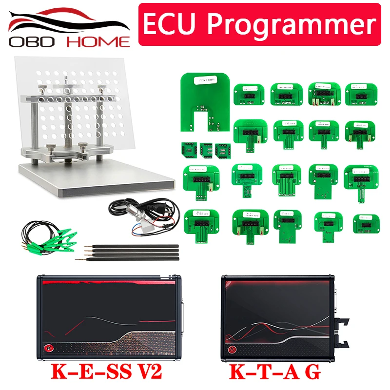Programmatore ECU OBD2 con adattatori BDM 22 pezzi telaio LED BDM in metallo Set completo in acciaio inossidabile per BMD100 Fgtech V54 V2 V7.020 V5.017
