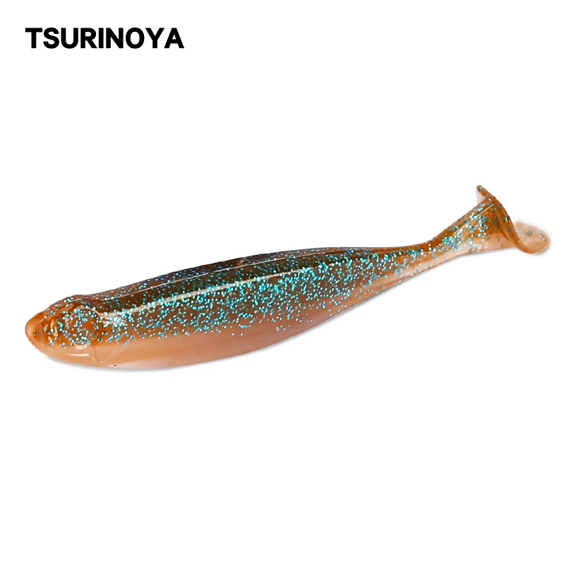 TSURINOYA мягкие приманки 65мм2. 5 г рыболовные приманки мягкие приманки искусственные приманки Хищник снасти - Цвет: Белый