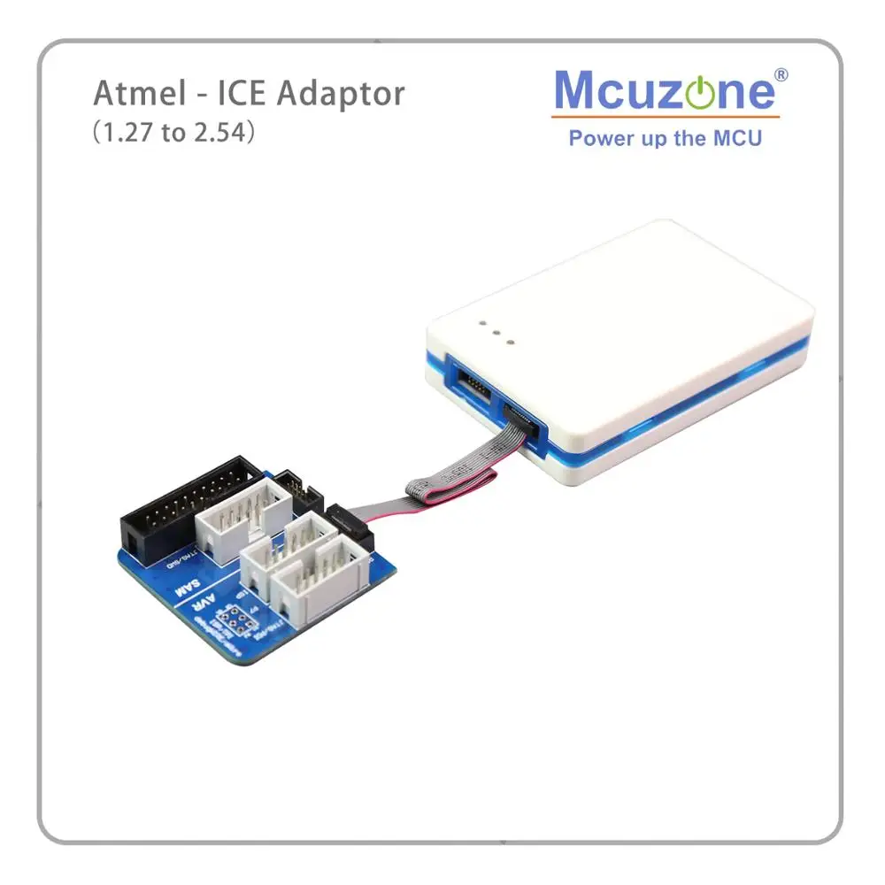 Atmel-placa de Adaptador de Gelo 1.27 a 2.54 Mcuzone Jtag Tpi Sam Swd Atatmel-ice-adpt Kit Adaptador Frete Grátis Avr Isp Pdi - Imagem 3