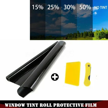 

New Arrival High Quality 50cm*3 Meter Car Window Glass Tint Film Shade Black VLT Anti-Scratch Membrane