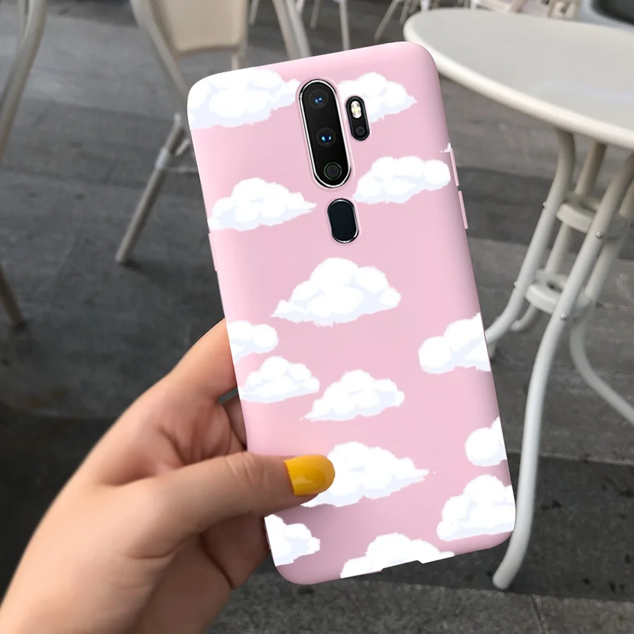 best case for oppo cell phone Silicone Case For OPPO A5 2020 Cover A9 2020 Phone Case Luxury Love Heart Matte Coque For OPPOA5 OPPOA9 A 5 A 9 2020 Soft Bumper a cases for oppo phones