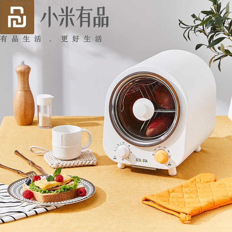 

Solista Multifunctional Roller Oven SD-Y01 360 degree Rotating Heating Smart Dual-knob Temperature Control Timing For Kitchen