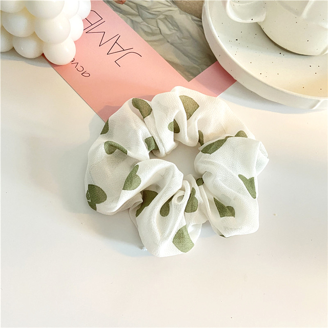 Silk Rainbow Scrunchies For Women Girls Gum Hair Tie 1PCS Hair Rope Rubber Bands Ponytail Hold Hair Accessories