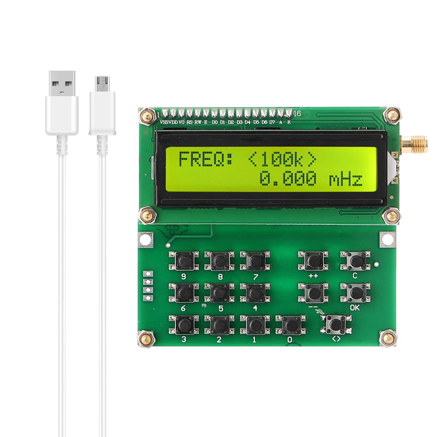Генератор сигналов ADF4351 с цифровым ЖК-дисплеем синтезатор генератор частоты |