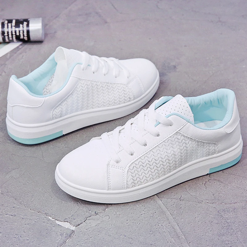 Sneakers Women Breathable Mesh Summer Autumn Women Causal Shoes Fashion White Leather Flat Walking Female Vulcanize Shoes VT1247 (21)
