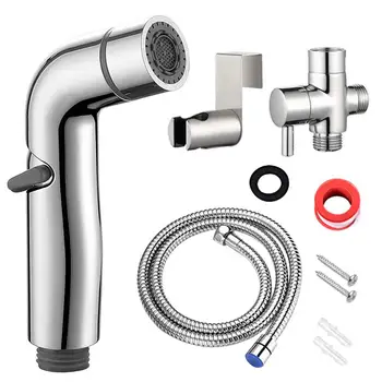 

Home Wash Bidet Sprayer Set Pet Toilet Washing Sprayer Adjustable Cleaning Tool Shower Cleaning Accessory Spraying Nozzle Set
