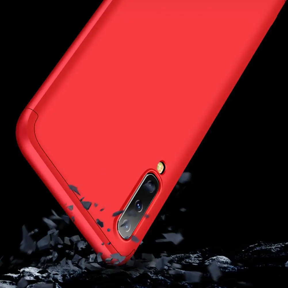 Чехол для телефона samsung A50 ультра тонкий ПК задняя крышка нескользящий противоударный 360 градусов полный защитный чехол