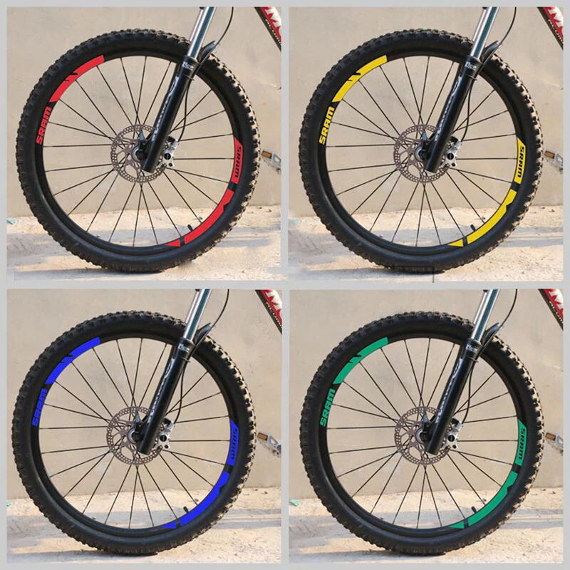 Наклейки на колеса SRAM mtb велосипедная наклейка с велосипедом стену Бесплатная