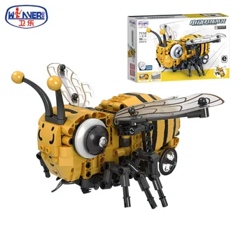 

285pcs Technology Simulated Insect DIY Building Electric Blocks Technology Model Building Bricks Toys for Boy Gifts