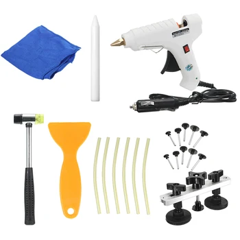 

Car Dent Repair Tool 40W Car Glue Guns Glue Stick Paintless Dent Repair Tool Kit Pulling Bridge Hand Tool Kit Paintless