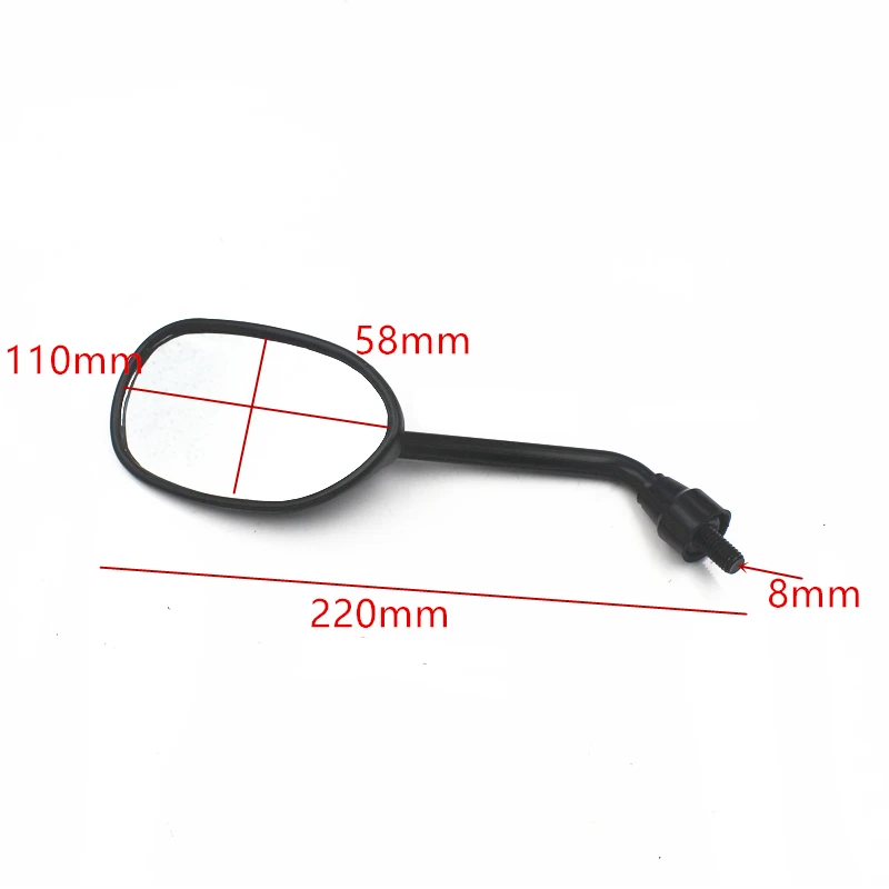 Универсальный 8 мм ScooterParts мотоцикл боковое зеркало для Kawasaki Honda Suzuki Yamaha мотоцикл зеркало заднего вида