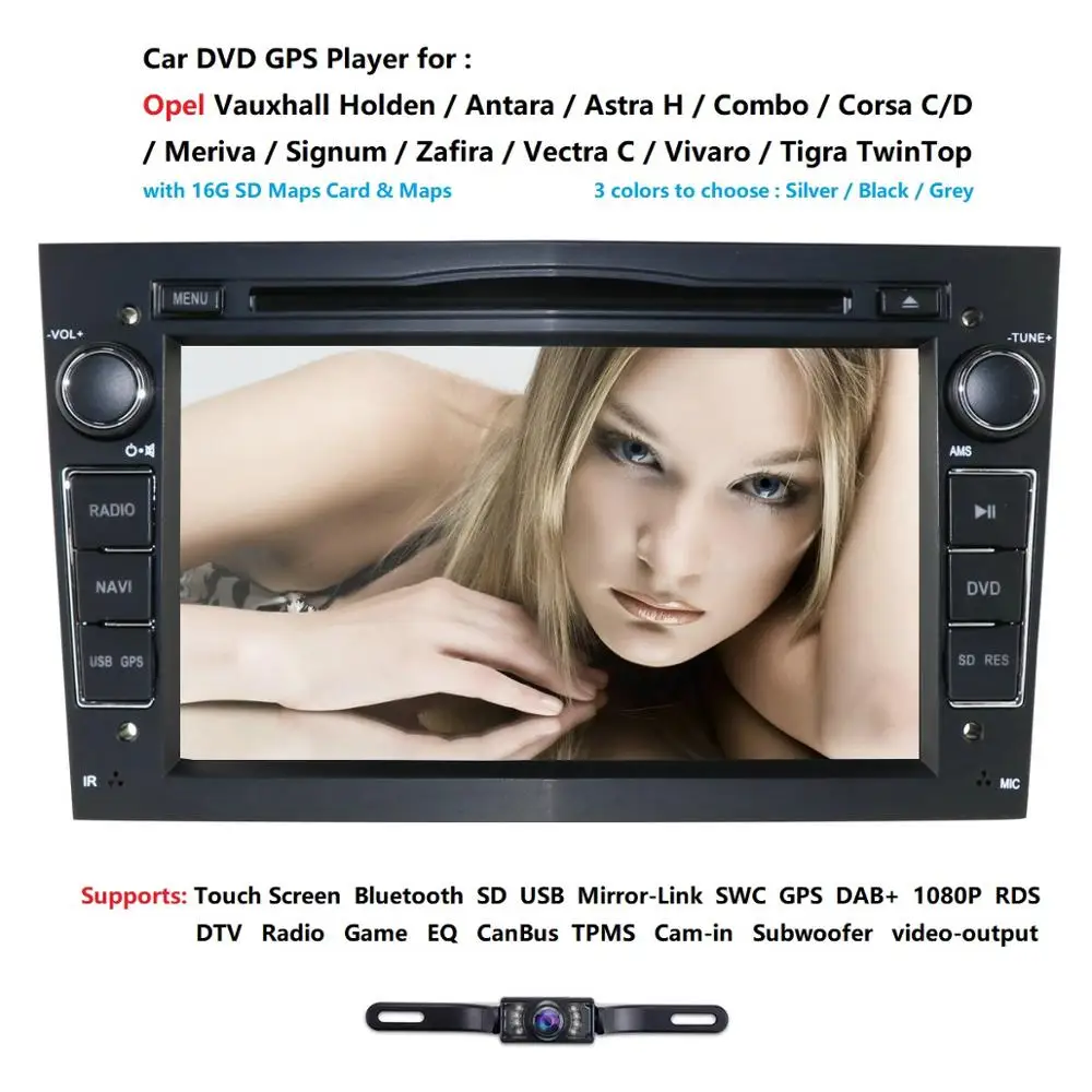 Clearance 7 inch 2 din pouces Double Din dans le tableau de bord pour Opel Vauxhall Corsa Vectra Astra GPS Navigation lecteur DVD lien mir 1
