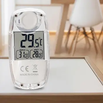 

Mini Suction Cup Window LCD Display Solar Digital Thermometer Temperature Meter