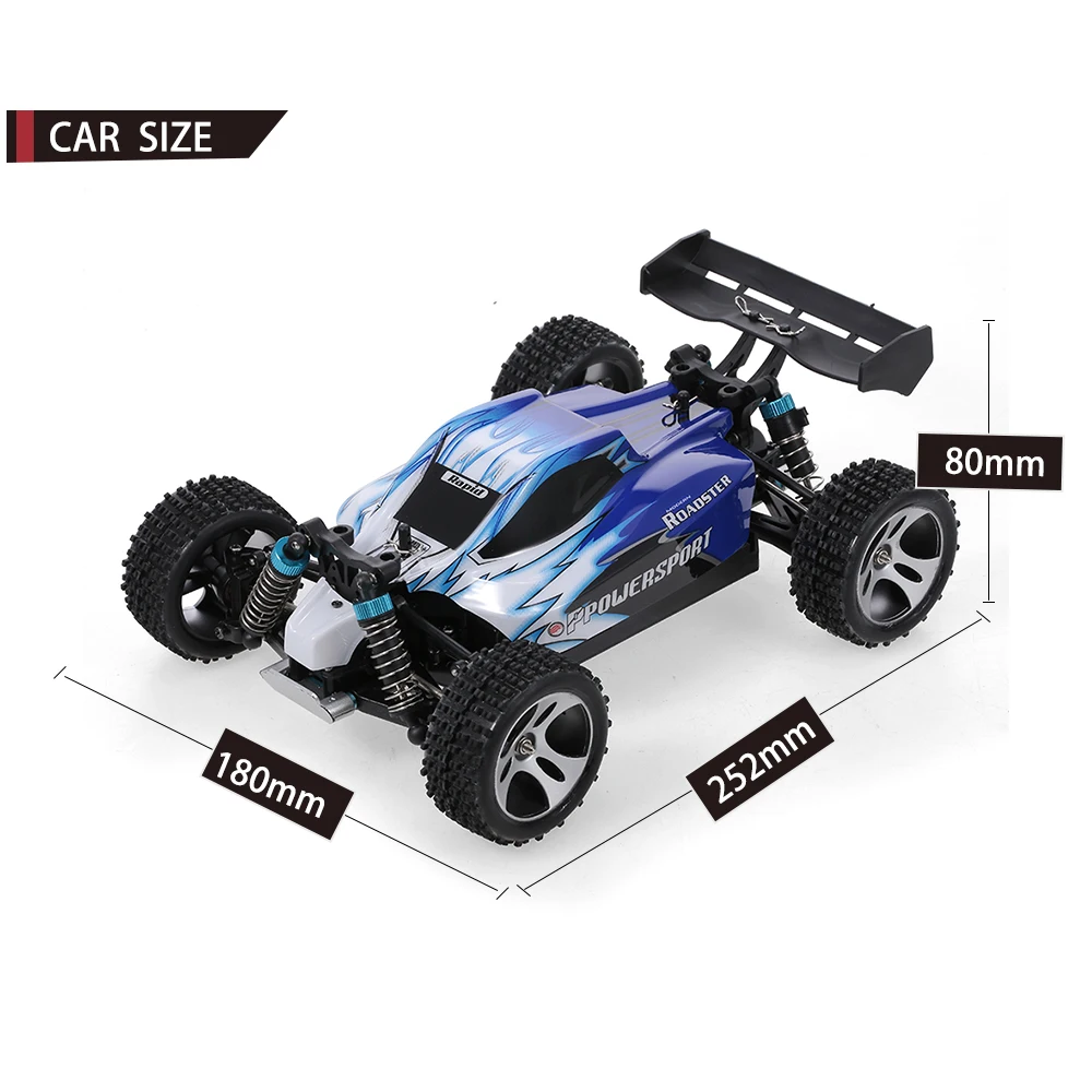 Wltoys A959 1:18 Радиоуправляемый автомобиль 2 4 ГГц 4WD внедорожник 45 км/ч