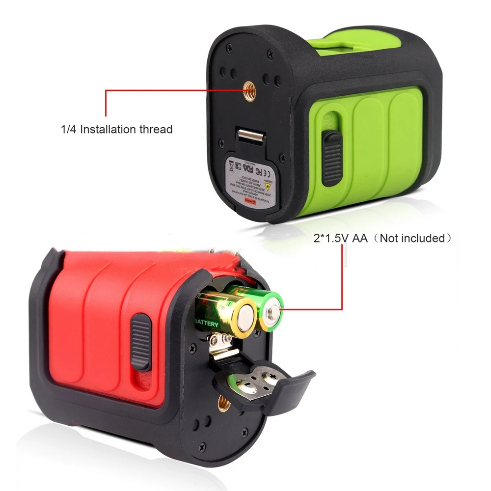 

Automatic Leveling Of Horizontal And Vertical Cross Line Red/Green Beam Portable Two-Line Cross Small Laser Level