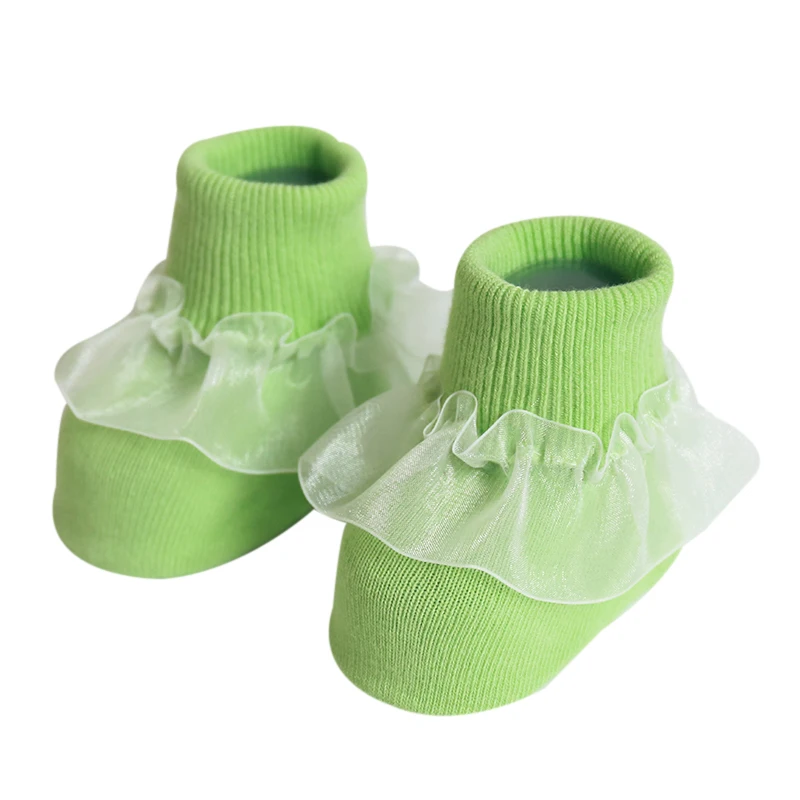 От 0 до 5 лет носки для малышей носки для девочек милые хлопковые носки принцессы с кружевом вечерние мягкие носки для малышей - Цвет: G
