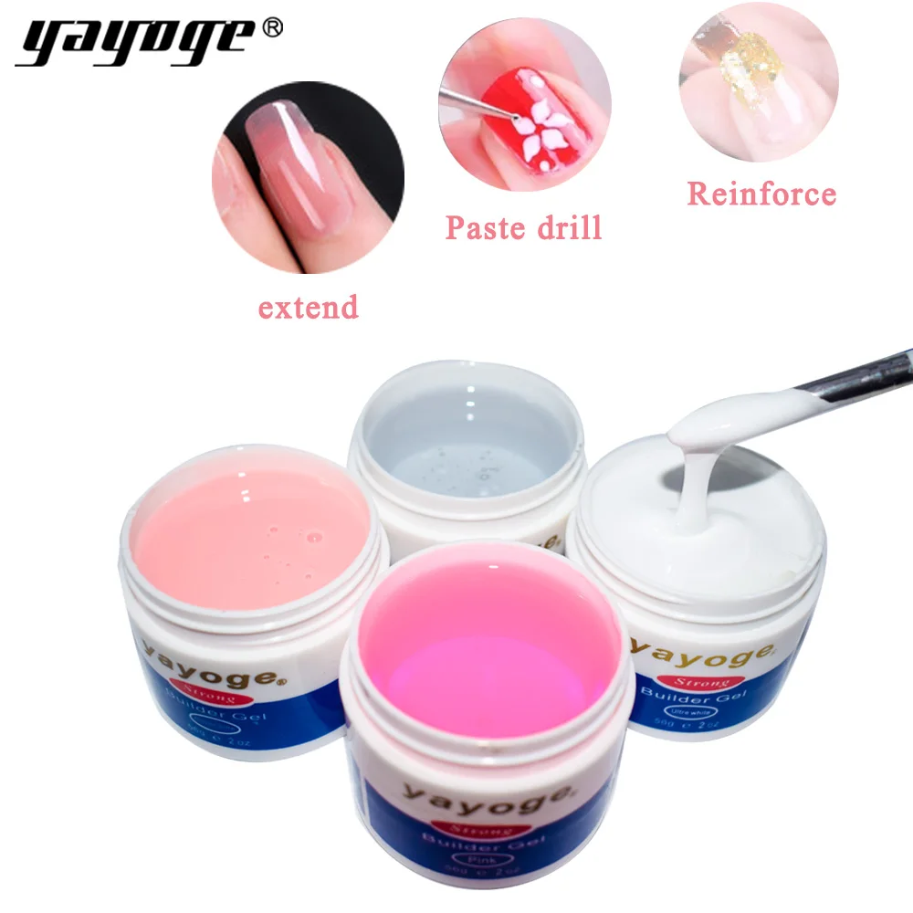 Yayoge Builder Gel Set For Nail Extensions Manicure Set Nail Extend Gel UV LED Gel Polish 5