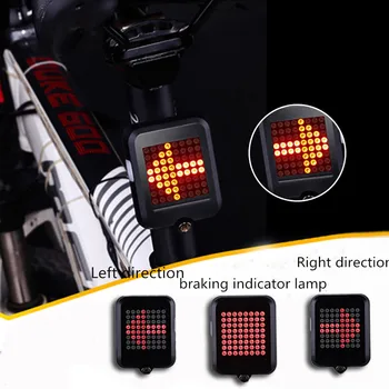 

64 LED Bike Bicycle Rear Tail Light Intelligent Auto-sensing USB Rechargeable Bike Cycling Safety Warning Turn Signals Light