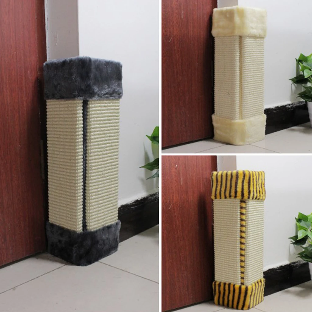 Corner Cat Scratch Board, Solid Wood Sofa Protection, Cat Claws Trim, Pet Toy