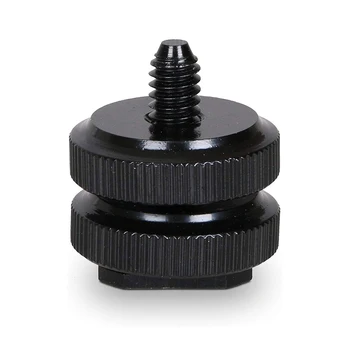 

4Pcs Camera Hot Shoe Mount to 1/4 Tripod Screw Adapter for DSLR Camera Rig NK-Shopping