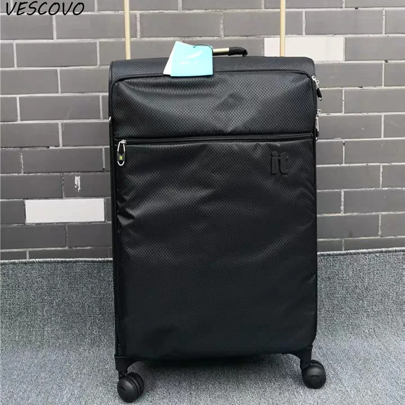 VESCOVO 20'2" 28 дюймов ультра легкий роскошный багаж для путешествий Спиннер для переноски посадочного чемодана модный багаж на колесах - Цвет: 20inch