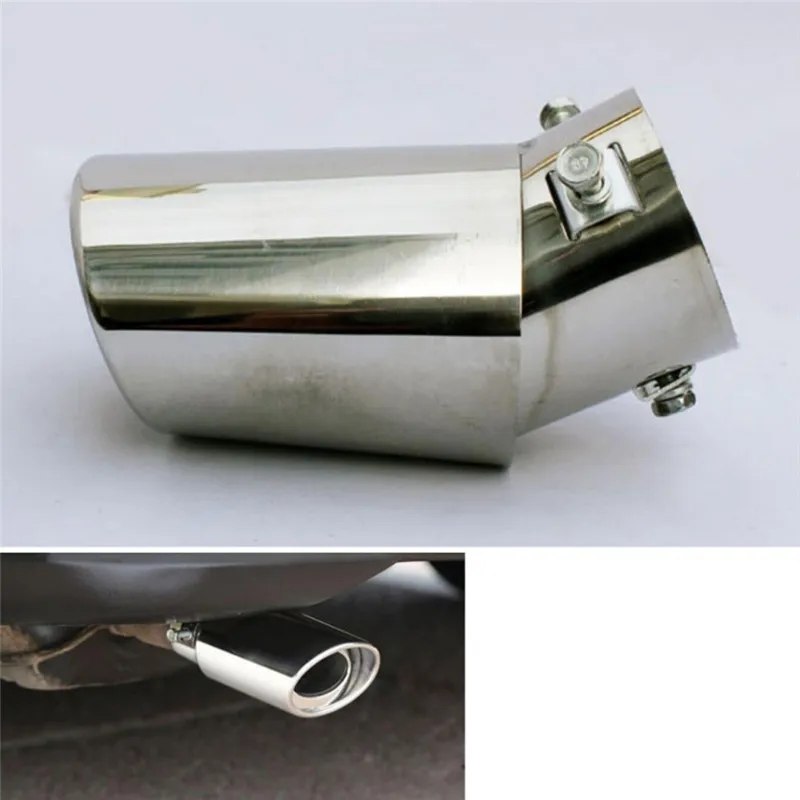 Stainless Steel Pipe Chrome Trim Modified Car Rear Tail Throat Liner Accessories Universal Car Auto Exhaust Muffler Tip exhaust muffler tip